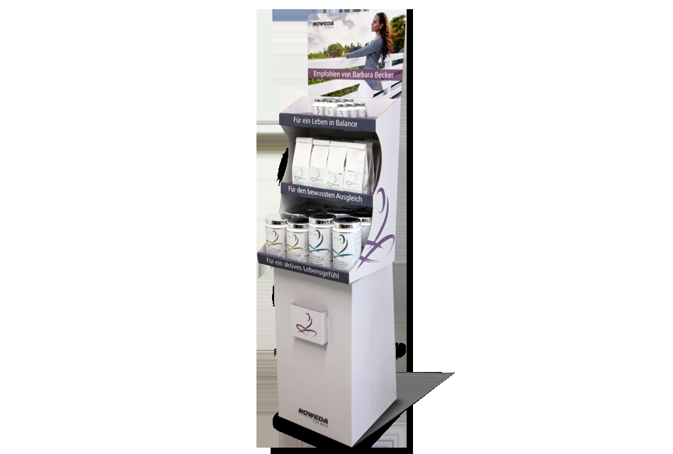Origineel Noweda-bodendisplay van Crossover-Mediagroup